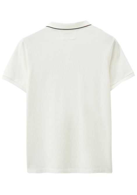 Polo bambino bianca in cotone CP COMPANY | CNM001/FIBIANCO